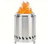 IPRee Estufa de leña de acero inoxidable para exterior Camping fogata sin humo Horno portátil de leña