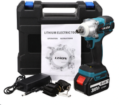 BLMIATKO 388VF 2 En 1 Llave De Impacto Sin Escobillas 4 Velocidades Destornillador Eléctrico Inalámbrico Con Batería Y C