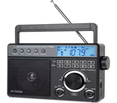 Radio portátil FM/AM/SW Retekess TR629 Grabadora digital Gran altavoz Reloj para mayores
