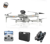 XKJ E88S Mini WiFi FPV con cámara dual HD 360° Evitación de obstáculos Posicionamiento de flujo óptico Plegable Drone Qu