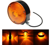 Luz indicadora lateral de 24V color ámbar con lámpara de espejo para remolque, camión, camión de gran tonelaje