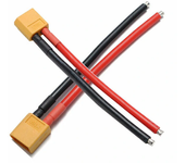 2PCS Enchufe macho XT60 12AWG 10cm con cable