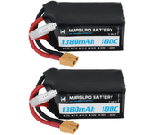 Batería Lipo MARSLIPO 22.2V 1380mAh 180C 6S con conector XT60 para el dron de carreras FPV iFlight Nazgul XL5/DC5 Speedy