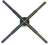 P56 Proyector holográfico de ventilador 3D HD para ojo desnudo Proyector holográfico 3D Control remoto Publicidad Pantal