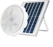 Luz de techo solar de 50W/100W/150W/200W para interiores/exteriores, Luz solar con control remoto, con sensor de twiligh