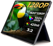 Monitor portátil HAILESI de 10.5 pulgadas FHD 1280P, pantalla externa USB C para computadora, consola de juegos, smartph