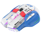 Ratón de juegos inalámbrico HXSJ G6 con 10 teclas, 11 RGB, 1200-4000DPI, modo de juego triple para PC portátil ordenador
