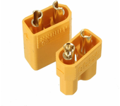 Conector de interfaz macho y hembra XT30 de 2 mm dorado