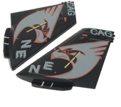 Eachine F-18 588mm Envergadura de Alas 50mm EDF Jet EPO Avión RC Pieza de Repuesto Ala de Cola Vertical