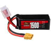 Batería LiPo ZOP Power 4S 15.2V 1500mAh 60C 22.8Wh con enchufe XT60 para drones de carreras RC FPV, aviones y helicópter