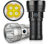 Linterna HAIKELITE HG50 4 * G50 LED de alta potencia 21700, recargable por USB de tipo C, potente y portátil para activi