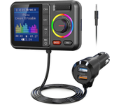 Reproductor MP3 Bluetooth para coche con pantalla grande,tarjeta USB,transmisor Bluetooth FM para conducción manos libre