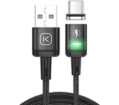 Cable KUULAA 3A USB-A a Tipo C QC3.0 QC2.0 carga rápida transmisión de datos Línea de núcleo de cobre estañado de 1M/2M