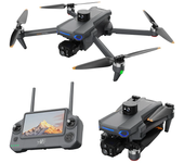 Repetidor Digital FPV AE30 GPS 10KM 5G con Video 4K HDR 5X ZOOM Doble Cámara Gimbal EIS de 3 Ejes 360° Elevación Ultrasó