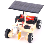 Kit de ensamblaje de modelo de vehículo eléctrico solar de madera DIY Experimento científico infantil Juguete educativo