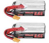 Batería LiPo URUAV 15.2V 660mAh 90C 4S con conector XT30 para el dron de carreras FPV GEPRC Cinelog30 V3