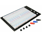 Tablero experimental de circuito sin soldadura de prueba de placa de aluminio negro reciclable con 1660 agujeros
