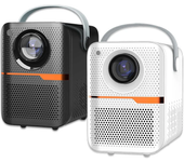 Proyector P10 Smart 4K Wifi Portátil 1080P LED con Enfoque Electrónico Remoto,Corrección de Keystone de 4 Puntos,Altavoz
