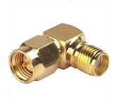 Adaptador SMA macho a hembra, conector de ángulo recto de 90 grados para dron RC