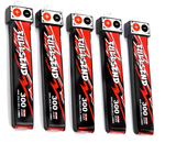 5 PCS iFlight FULLSEND 1S HV 4.35V 300mAh 40C Batería Lipo JST PH2.0 para Drone de Carreras A65 Tiny Whoop RC FPV