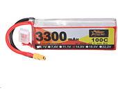 Batería Lipo ZOP Power 14.8V 3300mAh 100C 4S con Conector XT60 para Helicóptero RC Barco