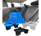 Colchón inflable de viaje para automóvil de 138x85 cm en asiento trasero con almohada y bomba de aire, sofá cama multifu