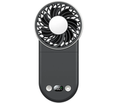 Ventilador de mano 3 en 1, ventilador plegable mini, colgante para el cuello, ventilador multifuncional con flujo de air