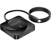 C-HD019 8K 60Hz Conmutador USB-C bidireccional 1x2/2x1 Conmutador de datos de vídeo USB 3.0 Gen2 PD 100W Divisor para mo