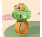 Ventilador de mano portátil mini ventilador enfriador USB recargable de dibujos animados con proyector de reloj de dinos