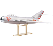Mínimo RC Mikoyan MiG-15 2.4G 3CH 400 mm de envergadura 1S 30 mm EDF con estabilización giroscópica avión de combate KIT