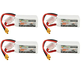 4 baterías XF Power 14.8V 850mAh 4S 70C Lipo con conector XT30