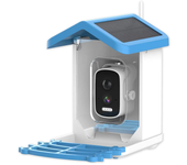 Comedero para pájaros con cámara solar 4MP UHD, lente gran angular de 110°, WIFI, reconocimiento inteligente de aves por