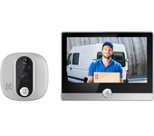 C85 Tuya Smart WiFi Video Timbre 1080P Cámara con pantalla de 4.3 pulgadas, soporte de detección de movimiento PIR, audi