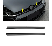 Banda del parachoques de rejilla delantera 2X,recubrimiento decorativo para VW Golf 7 Golf 7.5