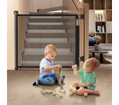 Safety gate 0-140cm one-hand operation lock 0-180° stair gate dog gate baby stair gate retractable door extendable
