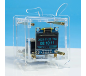 Reloj de pronóstico del tiempo OLED de 0.96 pulgadas ESP8266 Mini Kit DIY Soporte de red Wifi 2.4G con carcasa Divertido