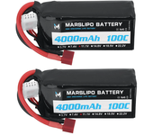 Batería Lipo MARSLIPO 11.1V 4000mAh 100C 3S con conector T para coche RC
