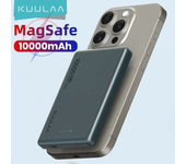 Batería externa KUULAA Magsafes 20W 38.5Wh 10000mAh Soporte de carga inalámbrica/con cable Batería externa con 1 entrada