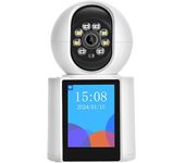Guudgo 3MP 2.8 Pulgadas Pantalla IPS Cámara de Video Llamadas Inalámbrica Cámara PTZ IP Domo Visión Nocturna Seguimiento