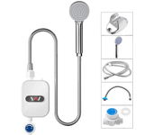 Calentador de agua portátil mini 3000W/3500W 110V/220V Calentador eléctrico instantáneo Impermeable IPX4 Temperatura aju