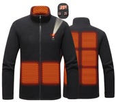 Chaqueta TENGOO HP-09 de 9 áreas calefaccionadas con carga USB,temperatura ajustable en 3 niveles y pantalla digital,cha