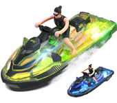 LMRC LM13-D RTR 2.4G 4CH Barco RC Lancha a Motor Control Remoto Barco de Carreras a Prueba de Agua Barco de Juguetes Mod