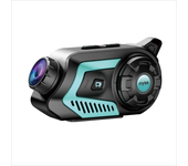 Anytek 6 Grupo de Charla por Voz Intercomunicador de Motocicleta Dash Cam Grabadora Casco bluetooth WiFi Cámara Deportiv