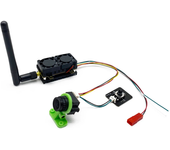 Transmisor FPV VTX ajustable de alta potencia 200mw 500mw 1W 5.5W con cámara FPV analógica 1200TVL 5.8G 48CH con ventila