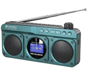 SANSUI F28 Altavoz dual Radio inalámbrico Bluetooth con diafragma de graves Pantalla digital Soporte U Disco Tarjeta TF