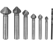 Juego de 7 brocas avellanadoras