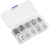 240PCS M2 M2.5 M3 tuercas de cabeza redonda ranuradas, arandelas, conjunto de accesorios, repuestos para aviones RC de a