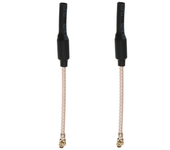 2pcs HGLRC 9 cm 90 mm 5.8G 2dBi U.FL IPEX IPX Antena lineal omnidireccional de latón RG178 para RC Drone