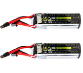 2Pcs Flywoo Explorer 15,2V 450mAh 80C 4S HV Batería LiPo XT30 Plug