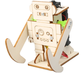 Kit de ensamblaje de modelo de robot caminante de madera DIY Experimento científico para niños Juguete educativo Rompeca